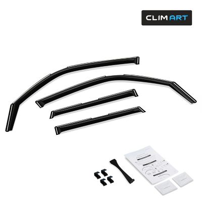 CLIM ART In-Channel Window Deflectors Extra Durable Dark Smoke 4pcs. 621293