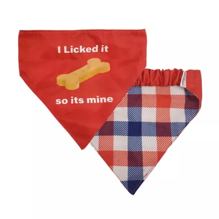 Hip Doggie I Licked It So It's Mine - Reversible Dog Bandana Dog Bandanas Ties & Accessories