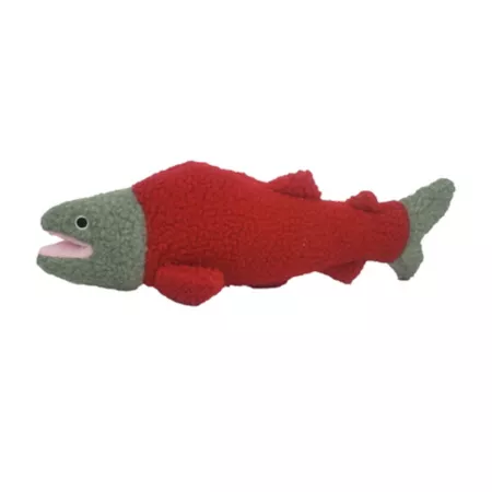 Dog Star Seymour The Salmon Fleece Plush Dog Toy Dog Plush Toys