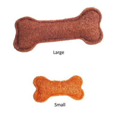 Hip Doggie Loofah Bone Dental Dog Toy - Small