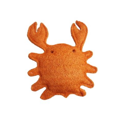 Hip Doggie Loofahl Crab Dental Dog Toy - Small