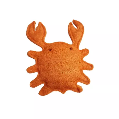 Hip Doggie Loofah Crab Dog Dental Toy - Large Dog Chew Toys