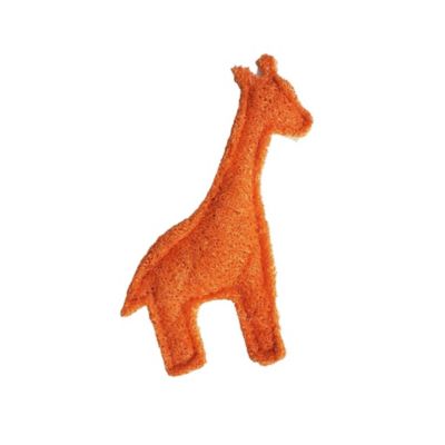 Hip Doggie Loofah Giraffe Dental Dog Toy - Small