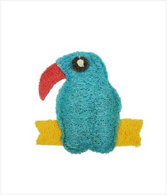 Hip Doggie Loofah Toucan Dental Dog Toy