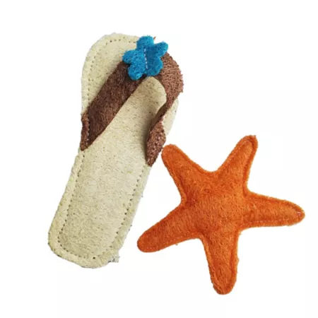 Hip Doggie Loofah Beach Set Dog Dental Toy Dog Chew Toys