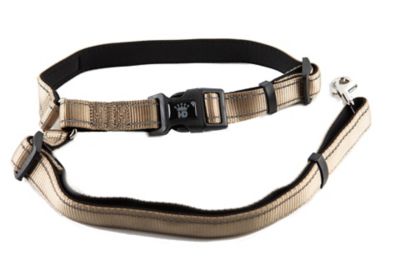 Hip Doggie Seat Belt Leash for Dogs, Tan