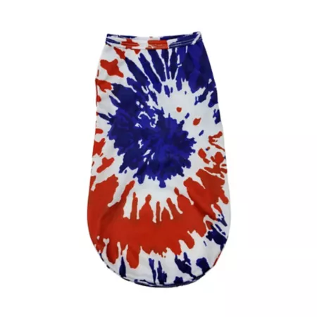 Ivory Ella Tie-Dye Patriotic Tank Top for Dogs Dog Shirts