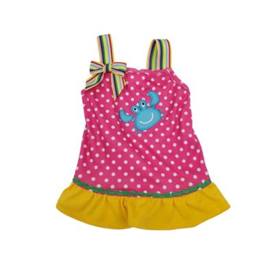 Max's Closet Pink Polka Dot Crab Dress for Dogs