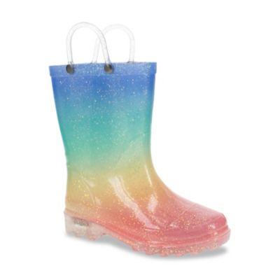 Western Chief Sparkle Metallic Lighted PVC Rain Boot