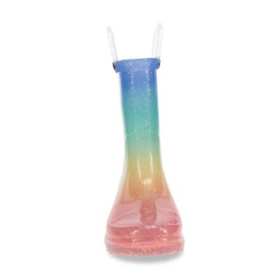 Image showing  Sparkle Metallic Lighted PVC Rain Boot