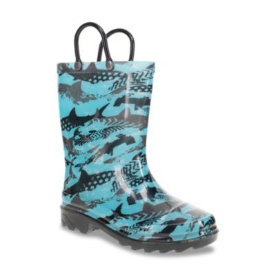 Western Chief Grunge Shark Lighted Rain Boot