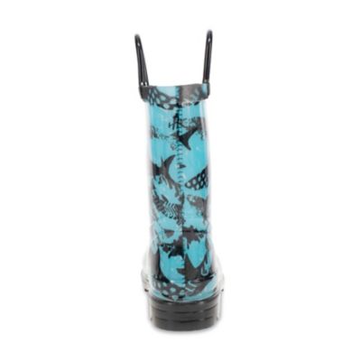 Image showing 5 th Western Chief Grunge Shark Lighted Rain Boot