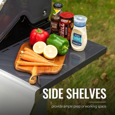 Image showing 6 th Royal Gourmet 5-Burner Deluxe Propane Gas Grill with Cabinet, Gray, With Sear and Side Burner