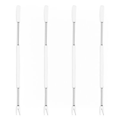 Creole Feast 4 pc. Stainless Steel Seafood Forks, Double Ended Lobster & Crabs & Nuts Forks Picks, SF1001