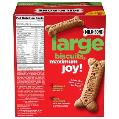 Image showing  Original Flavor Large Dog Biscuit Treats, 4 lb.