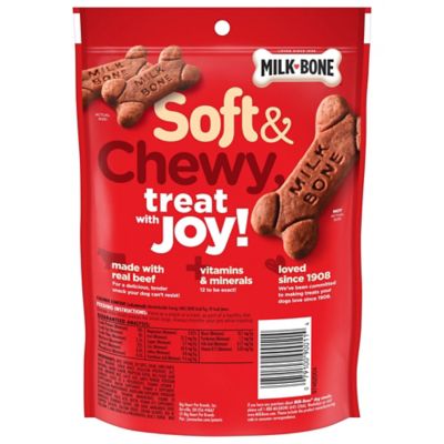 Image showing  Soft and Chewy Dog Treats, Beef & Filet Mignon Recipe With Chuck Roast, 5.6 oz. Bag