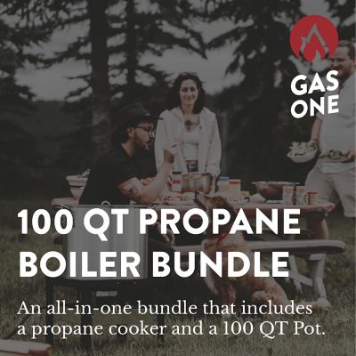 Image showing  100 qt. Pot Seafood Boil Kit with Propane Burner