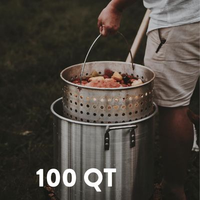 Image showing  100 qt. Pot Seafood Boil Kit with Propane Burner