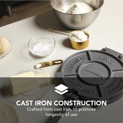 Image showing  8 in. Cast Iron Tortilla Press