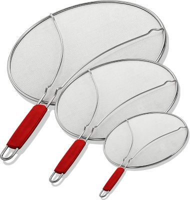 Alpha Living Set of 3 Guard Frying Pan Splatter Screen