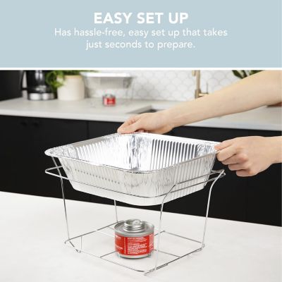 Image showing  3 pk. Disposable Chafing Dish Buffet Set Half Pan