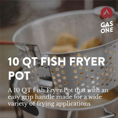 Image showing  10 qt. Aluminum Fry Pot