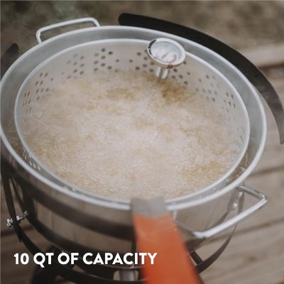 Image showing  10 qt. Aluminum Fry Pot