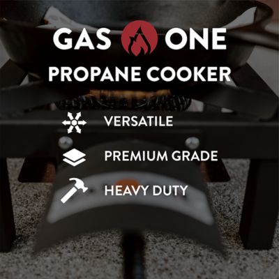 Image showing  1-Burner High-Pressure Propane Gas Burner, Black