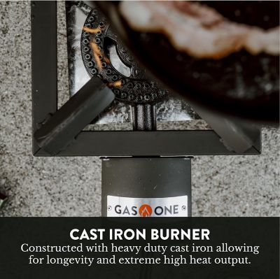 Image showing  1-Burner High-Pressure Propane Gas Burner, Black