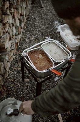 Image showing 6 th Gas One Double Basket Fryer Propane Burner