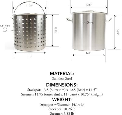 Image showing  32 qt. Fryer Pot with Basket