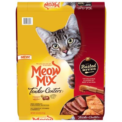 Meow Mix Tender Centers Based Bites Beef & Salmon Dry Cat Food