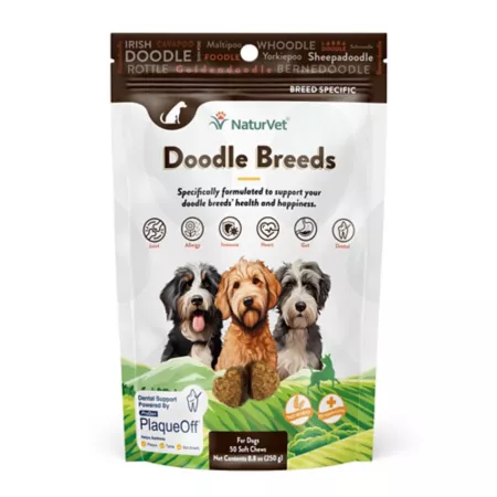 NaturVet Breed Specific Supplement Doodle Dog Soft Chew Dog Soft & Chewy Treats