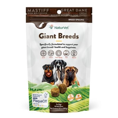 NaturVet Breed Specific Supplement, Giant Dog, Soft Chew