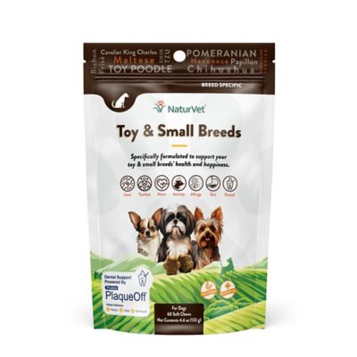 NaturVet Breed Specific Toy Supplement, Small Dog, Soft Chew