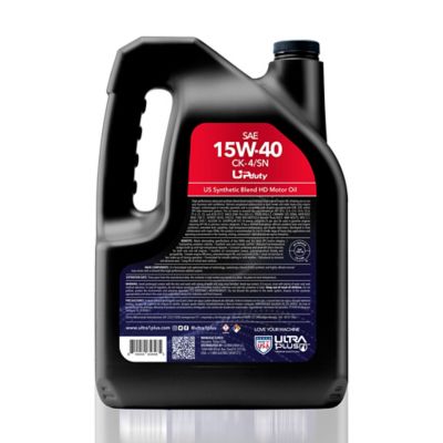 Image showing  SAE 15W-40 Synthetic Blend Heavy-Duty Motor Oil API CK-4/SN, 5 QTS