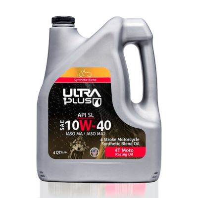Ultra1Plus SAE 10W-40 Blend 4-Cycle Engine Oil API SL JASO MA2, 1 Gal