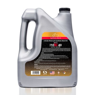 Image showing 1 th Ultra1Plus SAE 10W-40 Blend 4-Cycle Engine Oil API SL JASO MA2, 1 Gal