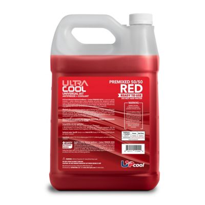 Image showing  UltraCool Antifreeze and Coolant IAT Premixed 50/50 Heavy-Duty, Red, 1 Gal
