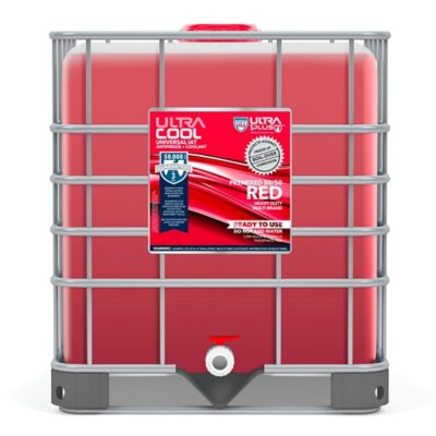 Ultra1Plus UltraCool Antifreeze and Coolant IAT Premixed 50/50, Heavy-Duty, Red, 265 Gal.