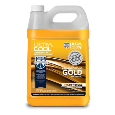 Ultra1Plus UltraCool Antifreeze and Coolant IAT Premixed 50/50 Gold, 1 Gal