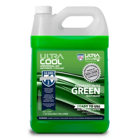 Ultra1Plus UltraCool Premixed IAT Antifreeze and Coolant 50/50 Green 1 gal Antifreezes & Coolants