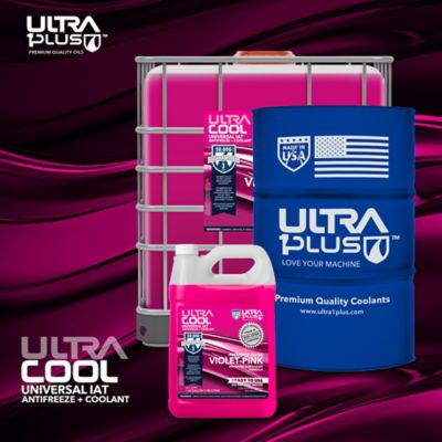 Image showing 6 th Ultra1Plus UltraCool Antifreeze and Coolant IAT Premixed 50/50 Pink, 55 gal.