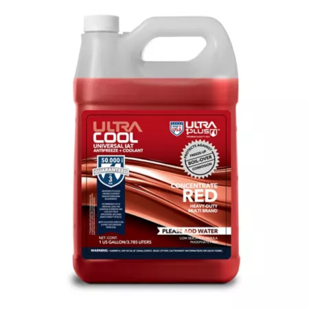 Ultra1Plus UltraCool Antifreeze and Coolant IAT Red Concentrate 1 gal Antifreezes & Coolants