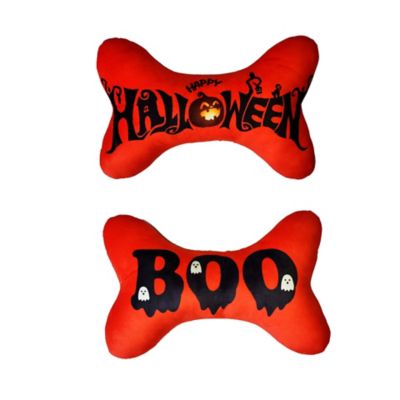 Hip Doggie Halloween Boo Bone Toy for Dogs, Large