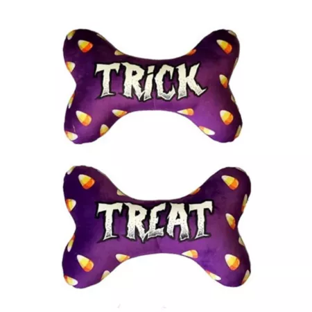 Hip Doggie Trick or Treat Bone Dog Toy Large Dog Plush Toys