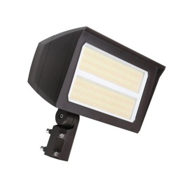 Beyond LED Technology UNION LED Flood Light Adj Watt Slip Fitter, Yoke Mount Included Bronze Housing