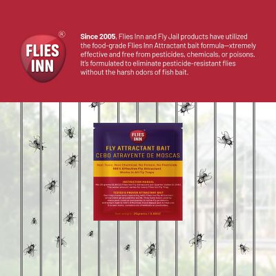 Image showing  20 Packs Fly Attractant Bait Refills for Outdoor Fly Traps, FLAB20
