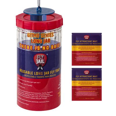 Fly Jail Long Jar Reusable Outdoor Fly Trap