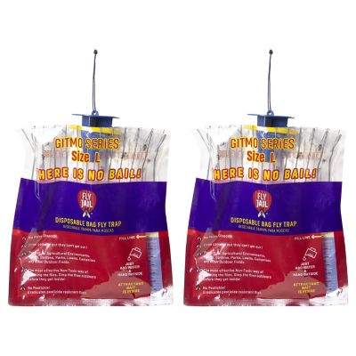 Fly Jail 2 Medium Bag Disposable Outdoor Fly Traps